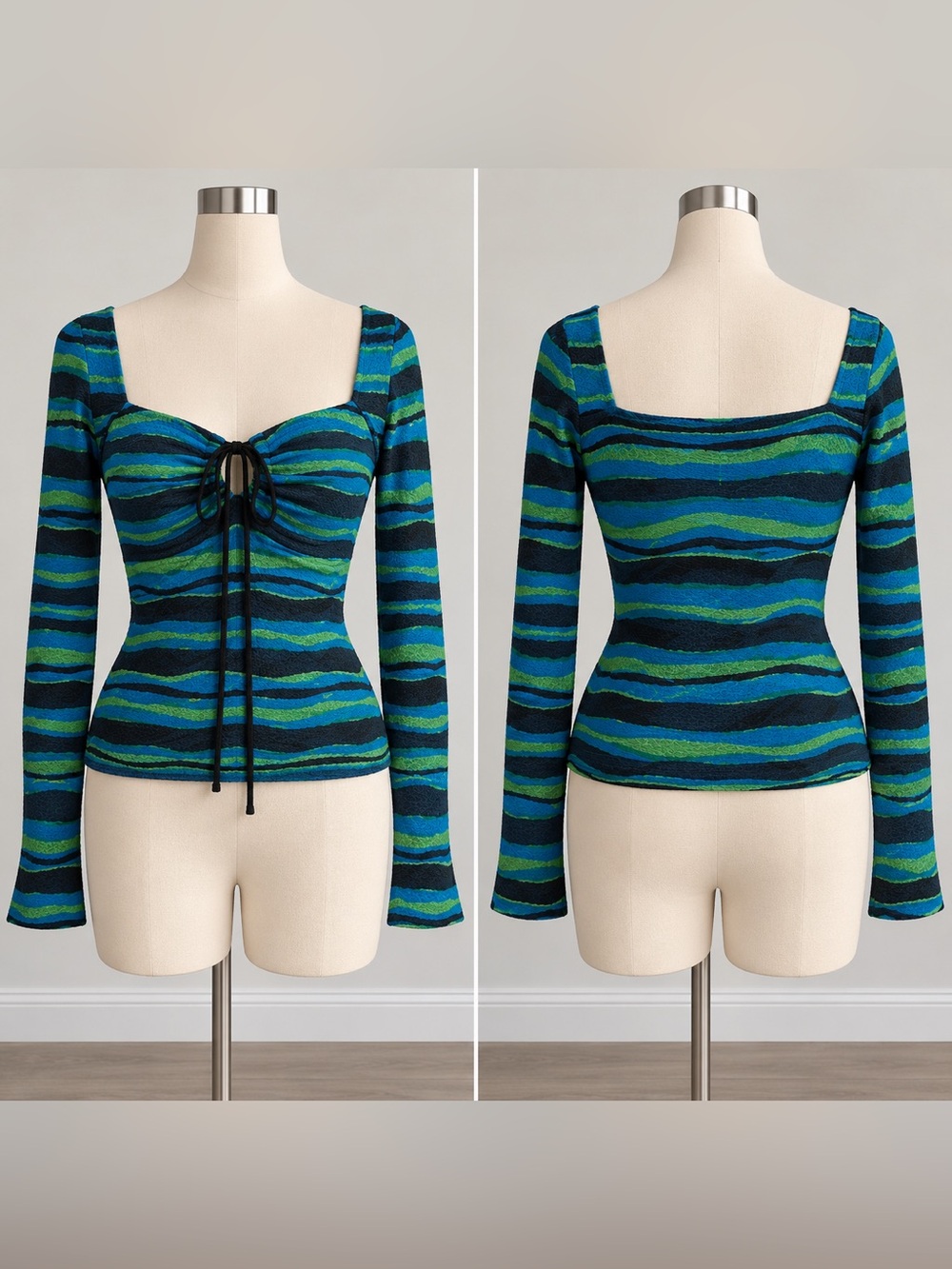 Love, Whit by Whitney Port Wavy Stripe Top.